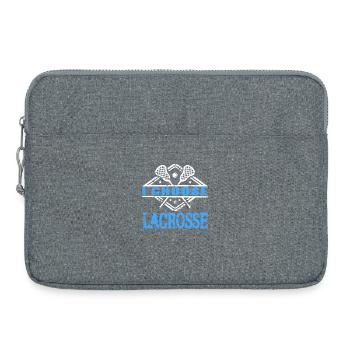I Choose Lacrosse Player Sport Statement Fan - Laptoptasche 15" - Grau meliert - Vorne