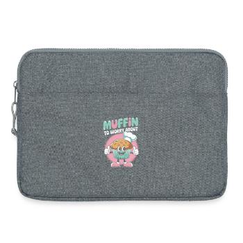 Retro Muffin - Laptoptasche 15" - Grau meliert - Vorne