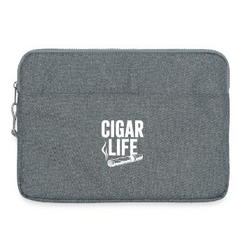 La vie du cigare - Sacoche pour ordinateur portable 15 pouces - gris chiné - Devant