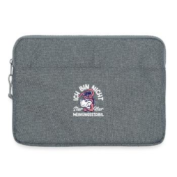 Nicht stur nur Meinungsstabil - Laptoptasche 15" - Grau meliert - Vorne