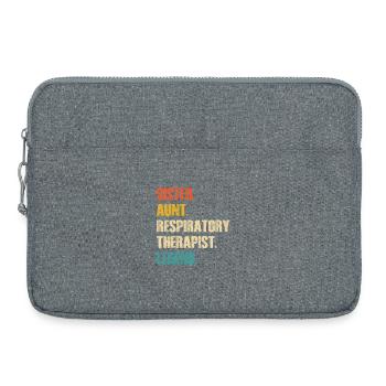 Sœur Tante Thérapeute Respiratoire Légende - Sacoche pour ordinateur portable 15 pouces - gris chiné - Devant