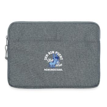 Nicht stur nur Meinungsstabil - Laptoptasche 15" - Grau meliert - Vorne