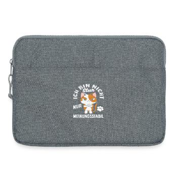 Nicht stur nur Meinungsstabil - Laptoptasche 15" - Grau meliert - Vorne