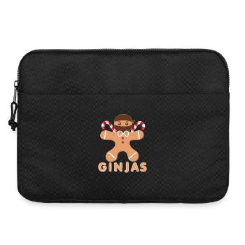 Masked gingerbread with frosting - Laptop bag 15" - black - Front