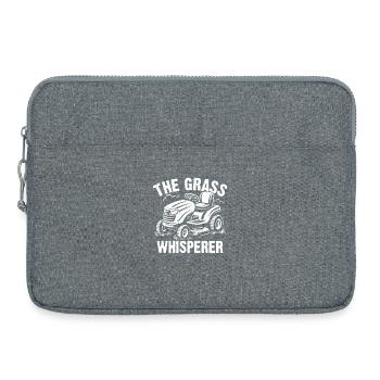 Le murmure de l’herbe - Sacoche pour ordinateur portable 15 pouces - gris chiné - Devant