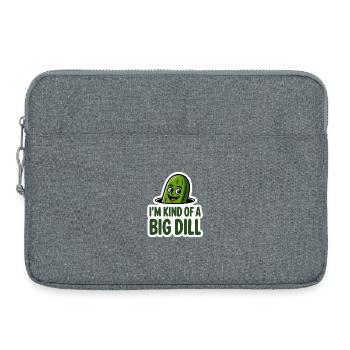 Im Kind Of A Big Dill Funny Cucumber - Sacoche pour ordinateur portable 15 pouces - gris chiné - Devant