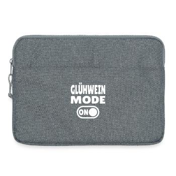 Glühwein Mode ON - Laptop bag 15" - heather grey - Front