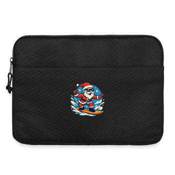 Surf Père Noël Noël Vacances amusantes - Sacoche pour ordinateur portable 15 pouces - noir - Devant