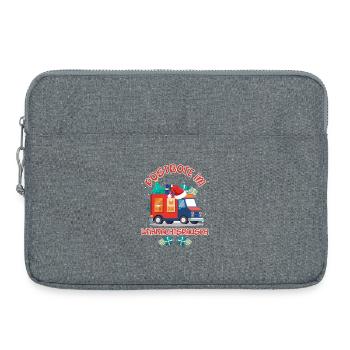 Noël FACTEUR DANS LA FRÉNÉSIE DE NOËL Drôle - Sacoche pour ordinateur portable 15 pouces - gris chiné - Devant