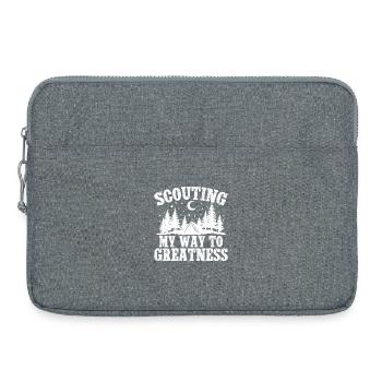 scout garçons Scouting My Way To Greatness Scout - Sacoche pour ordinateur portable 15 pouces - gris chiné - Devant
