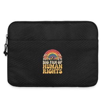 Big fan of human rights Social - Laptop bag 15" - black - Front