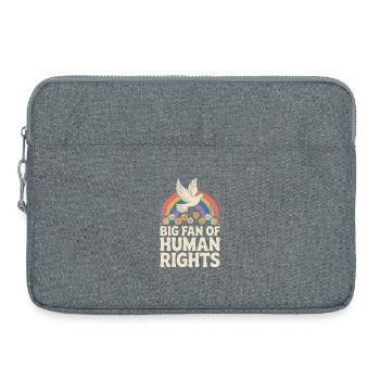 Großer Fan Der Menschenrechte Soziale - Laptoptasche 15" - Grau meliert - Vorne