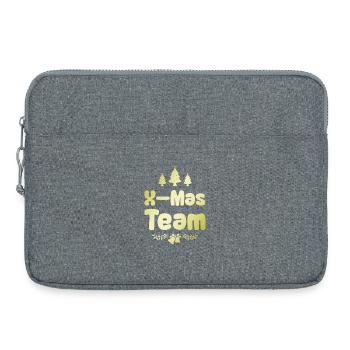 X-Mas Team - Laptop bag 15" - heather grey - Front