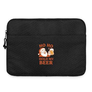 Ho Ho Hold My Beer Santa Humor Urlaub Spaß - Laptoptasche 15" - Schwarz - Vorne