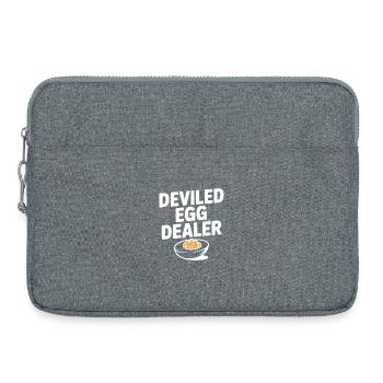 Teuflischer Eierhändler - Laptoptasche 15" - Grau meliert - Vorne