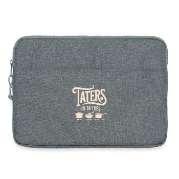 Taters Over Haters Taters Pomme de terre - Sacoche pour ordinateur portable 15 pouces - gris chiné - Devant