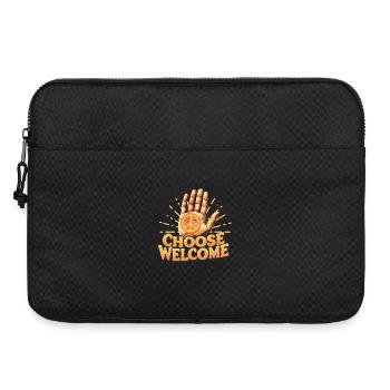Humanité Egalité Choisir Bienvenue - Sacoche pour ordinateur portable 15 pouces - noir - Devant