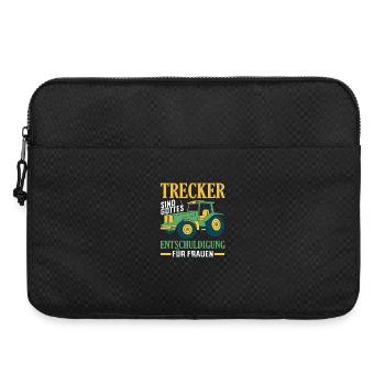 Traktorfahrer Hobby Bauer Traktor Männer Spruch - Laptoptasche 15" - Schwarz - Vorne
