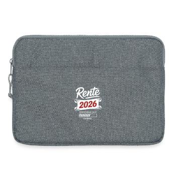 Rente 2026 Countdown - Laptoptasche 15" - Grau meliert - Vorne