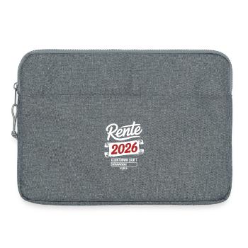 Rente 2026 Countdown - Laptoptasche 15" - Grau meliert - Vorne