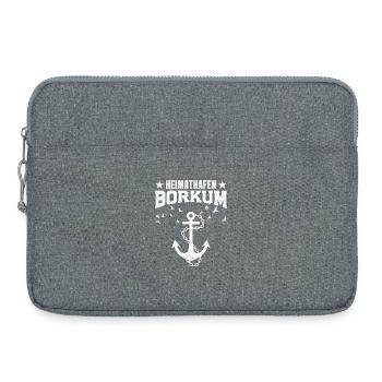 Vacances à la mer du Nord HEIMATHAFEN BORKUM Lustig - Sacoche pour ordinateur portable 15 pouces - gris chiné - Devant