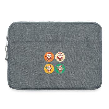 Santa Claus Christmas Tree Christmas - Laptop bag 15" - heather grey - Front