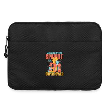 Glanzheld Reinigungs Superpower - Laptoptasche 15" - Schwarz - Vorne