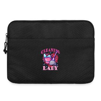 Motif du cœur d’héroïne nettoyante - Sacoche pour ordinateur portable 15 pouces - noir - Devant
