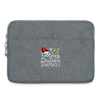 MERRY CHRISTMAS - Laptoptasche 15" - Grau meliert - Vorne
