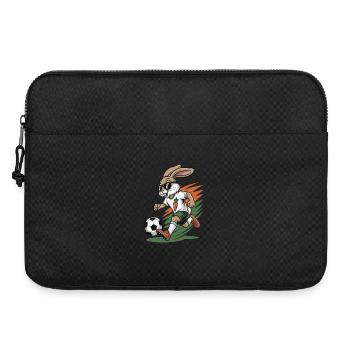 Le lapin de carotte dans le style du football - Sacoche pour ordinateur portable 15 pouces - noir - Devant