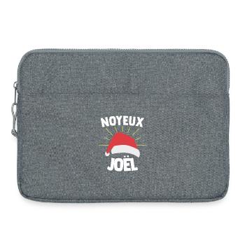 Noyeux Joël Humour Joyeux Noël Expression Drôle - Sacoche pour ordinateur portable 15 pouces - gris chiné - Devant