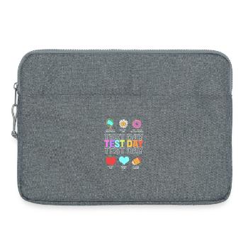 Examen d’enseignant - Sacoche pour ordinateur portable 15 pouces - gris chiné - Devant