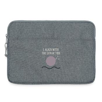 Déesse Lunaire du cycle lunaire intentionnellement - Sacoche pour ordinateur portable 15 pouces - gris chiné - Devant