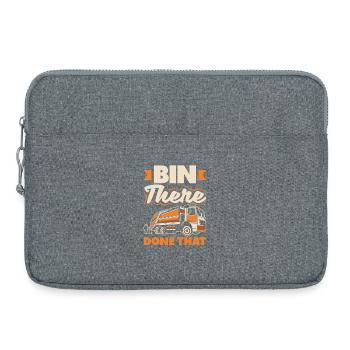 Garbage Day is my favorite day - Laptop bag 15" - heather grey - Front