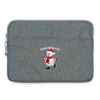 SNOWMAN - Laptoptasche 15" - Grau meliert - Vorne