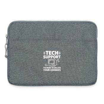 Tech Support I’m Here to Delete Your Cookies - Laptop bag 15" - heather grey - Front