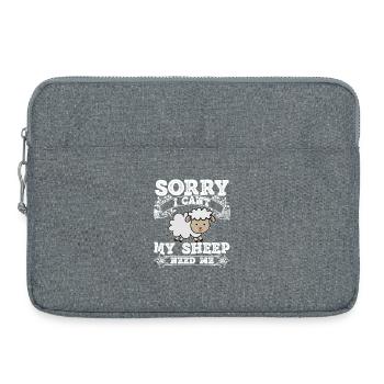 Berger Berger Berger Berger Fermier Troupeau de moutons - Sacoche pour ordinateur portable 15 pouces - gris chiné - Devant