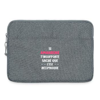 Amandine Tinsulte Reziprok - Laptoptasche 15" - Grau meliert - Vorne