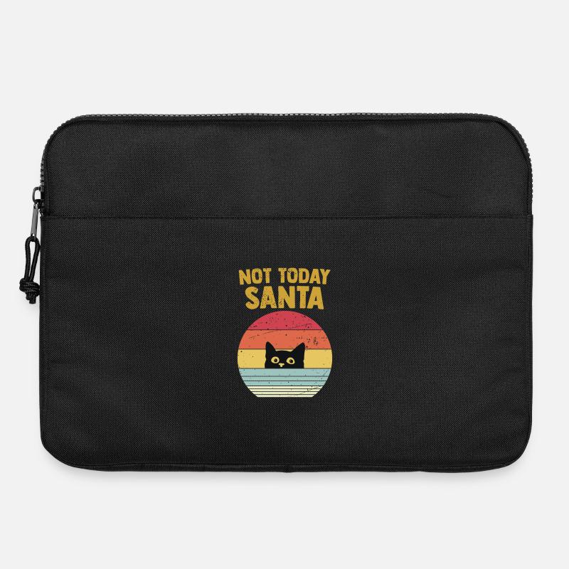 Es ist nicht heute Weihnachtsgeschenk Humor-Katze - Laptoptasche 15" - Schwarz