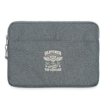 Oldtimer Modell 1986 | Geburtstag Geschenk - Laptoptasche 15" - Grau meliert - Vorne