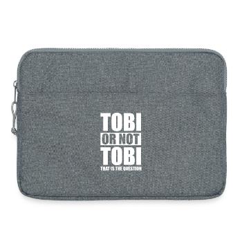 Tobi or not Tobi - Laptoptasche 15" - Grau meliert - Vorne