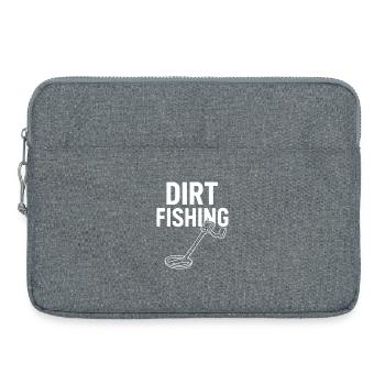 Dirt Fishing Metal Detecting Adventure - Laptop bag 15" - heather grey - Front