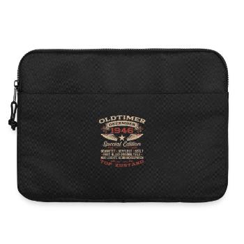 79. Geburtstag Geschenk Oldtimer Dezember 1946 - Laptoptasche 15" - Schwarz - Vorne