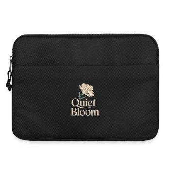 Quiet Bloom – Delicate Bloom - Laptop bag 15" - black - Front