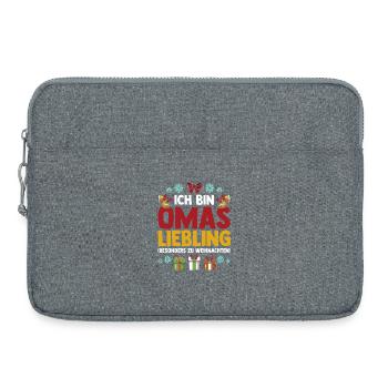 Santa Claus Grandma's Darling Christmas - Laptop bag 15" - heather grey - Front