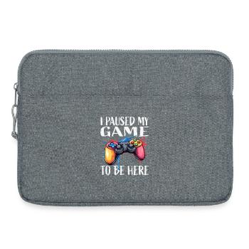 Explosion des couleurs de la manette sur pause du joueur - Sacoche pour ordinateur portable 15 pouces - gris chiné - Devant