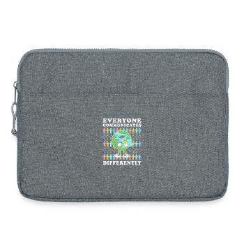 Pédagogue en éducation spécialisée - Sacoche pour ordinateur portable 15 pouces - gris chiné - Devant