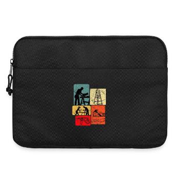 Workshop Collage Building Crafts - Laptop bag 15" - black - Front