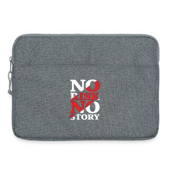 No Risk No Story - Laptoptasche 15" - Grau meliert - Vorne