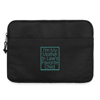 Lieblingskind meiner Schwiegermutter Familienhumor - Laptoptasche 15" - Schwarz - Vorne